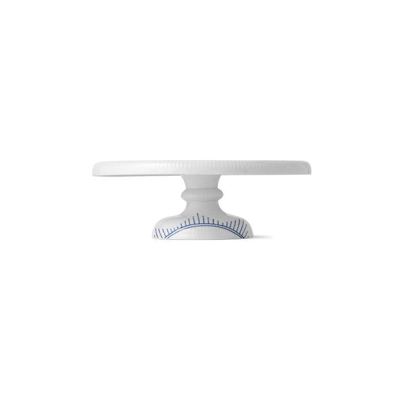 Royal Copenhagen Blå Mega riflet fad på fod - 29,5 cm. - Bahne